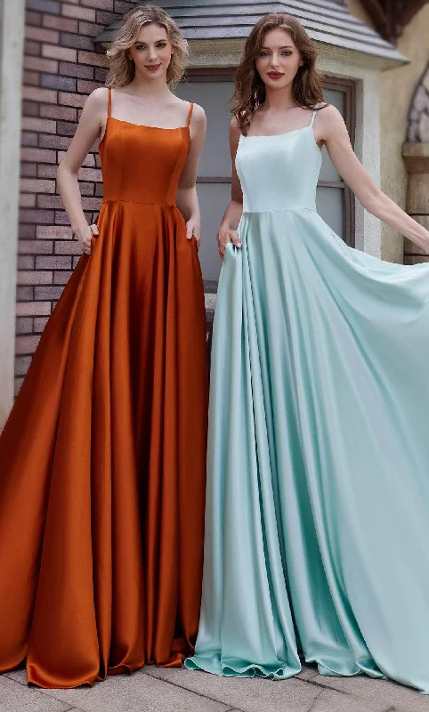 "Sequined dresses for women to shine at parties"J'Adore Dresses J22018 - Scoop Neck Satin Evening Dress "Sequined dresses for women to shine at parties"J'Adore Dresses J22018 - Scoop Neck Satin Evening Dress