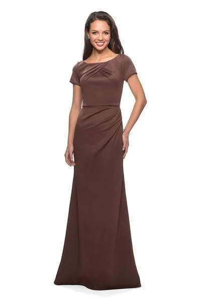 "Flash Sale: Grab Your Favorite Women's Dresses at Unbeatable Prices!"La Femme - 27067 Bateau Mother of the Groom Trumpet Dress "Flash Sale: Grab Your Favorite Women's Dresses at Unbeatable Prices!"La Femme - 27067 Bateau Mother of the Groom Trumpet Dress