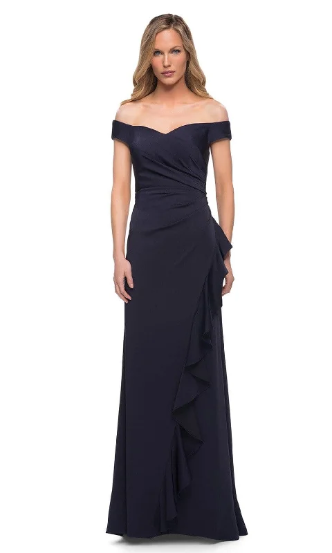 "Short dresses for women for a night out clubbing"La Femme - 29509 Ruched A-Line Evening Dress "Short dresses for women for a night out clubbing"La Femme - 29509 Ruched A-Line Evening Dress