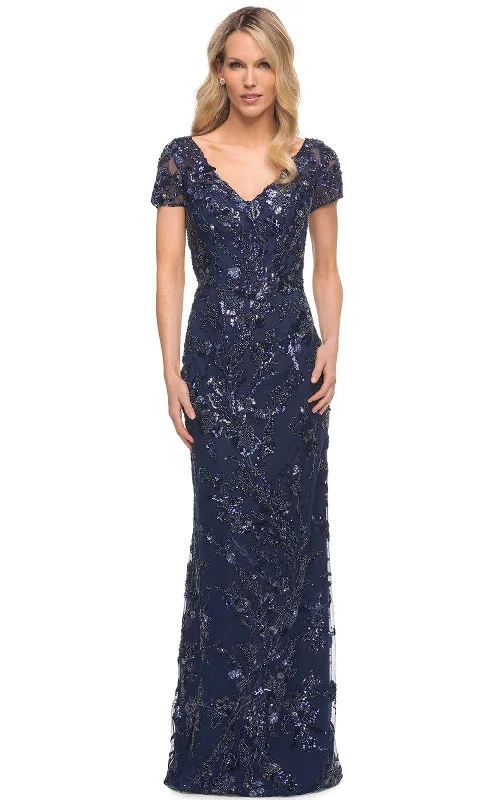 "Work - appropriate dresses for professional women"La Femme 30375 - Beaded Sheath Dress "Work - appropriate dresses for professional women"La Femme 30375 - Beaded Sheath Dress