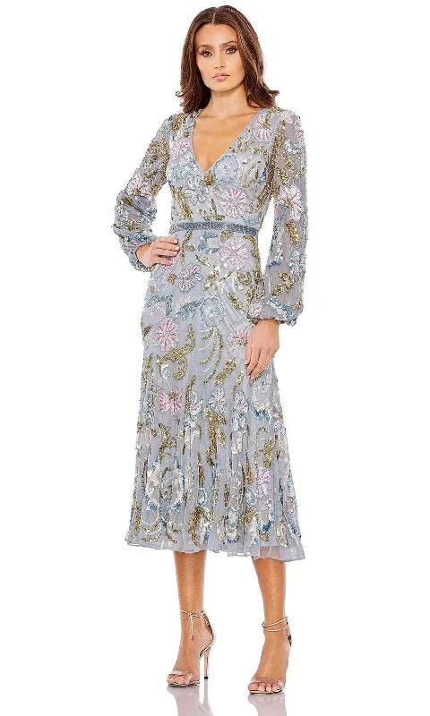 "Striped dresses for women with a classic touch"Mac Duggal 5423 - Long Sleeve Embellished Dress "Striped dresses for women with a classic touch"Mac Duggal 5423 - Long Sleeve Embellished Dress