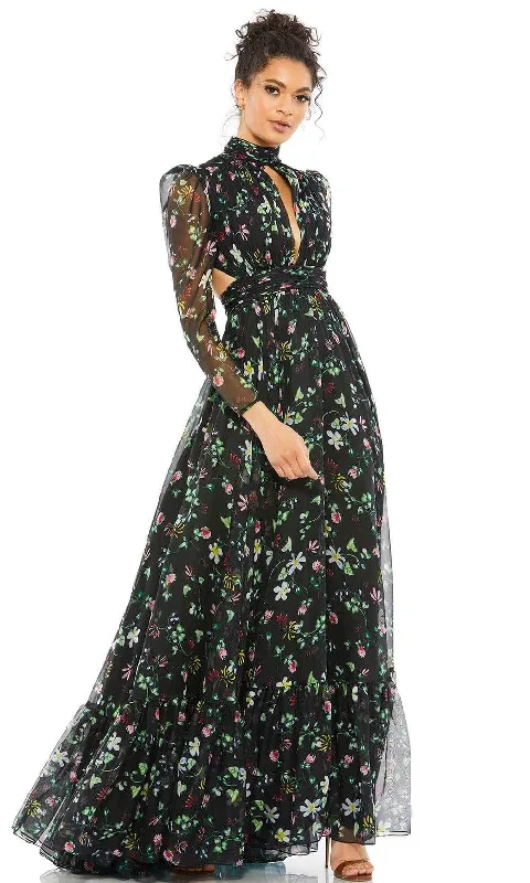 "T - shirt dresses for women for ultimate comfort"Mac Duggal Evening - 67942D High Neck Floral Evening Dress "T - shirt dresses for women for ultimate comfort"Mac Duggal Evening - 67942D High Neck Floral Evening Dress