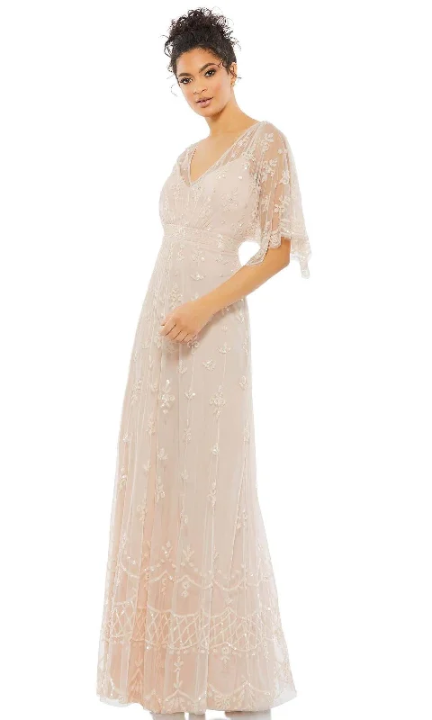 "Bohemian - style women's dresses for music festivals"Mac Duggal Evening - 9144D Bateau Elegant Beaded Gown "Bohemian - style women's dresses for music festivals"Mac Duggal Evening - 9144D Bateau Elegant Beaded Gown