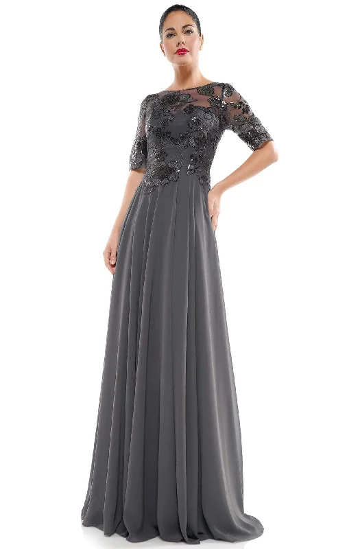 "Flash Sale: Grab Your Favorite Women's Dresses at Unbeatable Prices!"Marsoni by Colors - M286 Sequined Bateau Chiffon A-line Dress "Flash Sale: Grab Your Favorite Women's Dresses at Unbeatable Prices!"Marsoni by Colors - M286 Sequined Bateau Chiffon A-line Dress