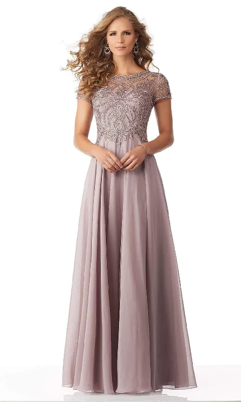 "Elegant wedding guest dresses for women under $100"MGNY By Mori Lee - 71824 Embellished Bateau Chiffon A-line Dress "Elegant wedding guest dresses for women under $100"MGNY By Mori Lee - 71824 Embellished Bateau Chiffon A-line Dress