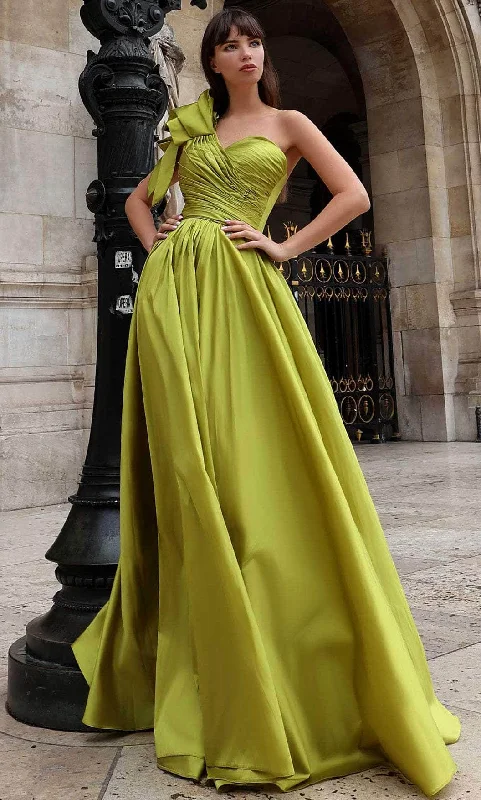 "Buy One, Get One 50% Off on Women's Dresses - Don't Miss Out!"MNM Couture K4026 - Ruched Bodice Bow Accented Prom Gown "Buy One, Get One 50% Off on Women's Dresses - Don't Miss Out!"MNM Couture K4026 - Ruched Bodice Bow Accented Prom Gown