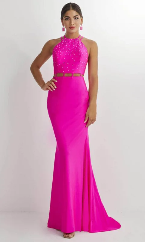 "Wrap dresses for women for an adjustable fit"Studio 17 Prom 12901 - Sleeveless Halter Neck Prom Gown "Wrap dresses for women for an adjustable fit"Studio 17 Prom 12901 - Sleeveless Halter Neck Prom Gown