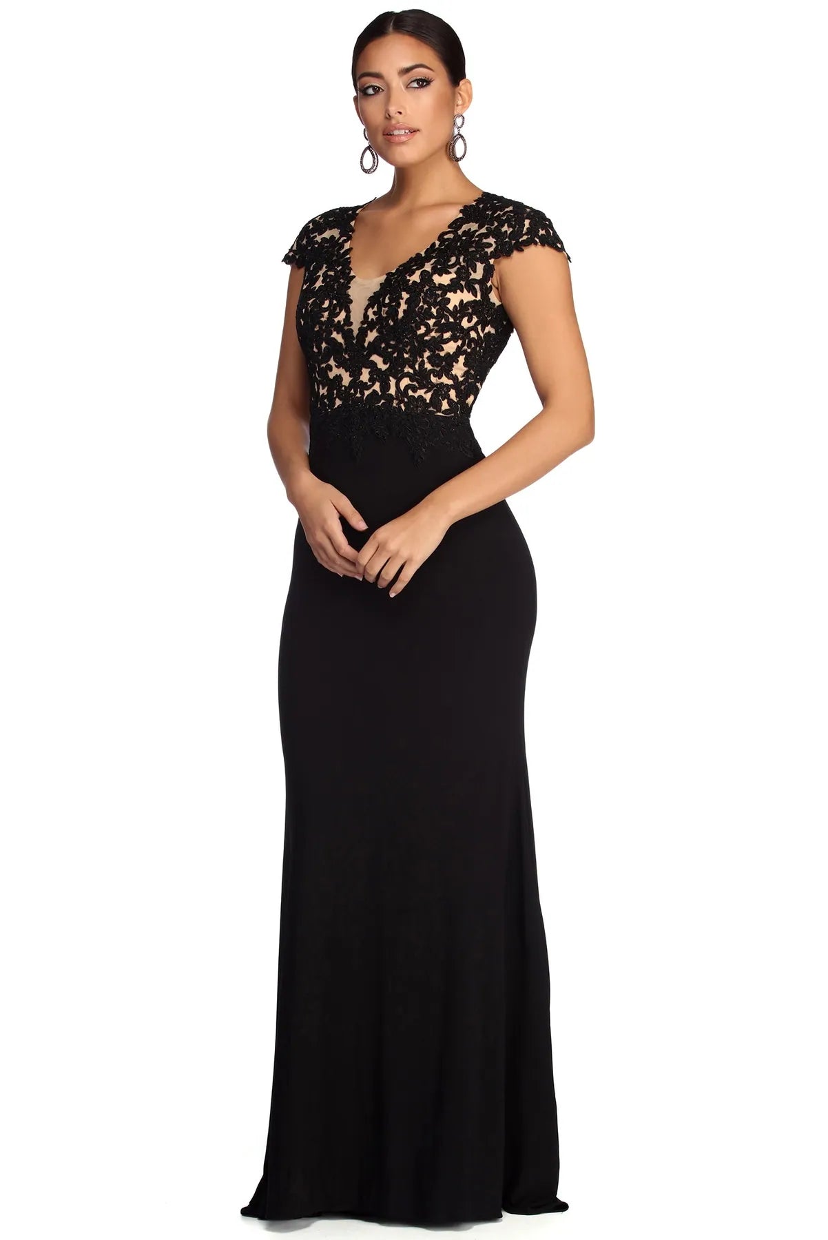 "Striped dresses for women with a classic touch"Tia Formal Open Back Dress