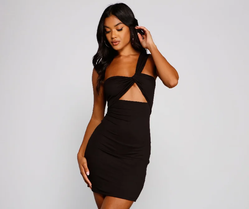 Clearance Sale: Women's Dresses Cutout The Drama One Shoulder Bodycon