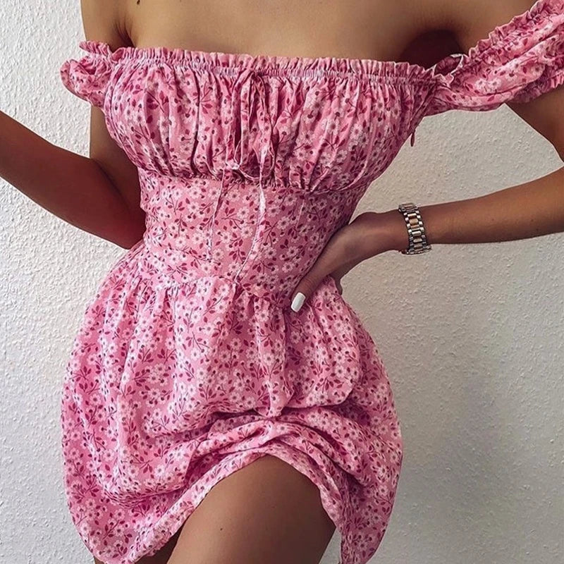 "Boho wedding dresses for women for a free - spirited vibe"FashionSierra - 2024 Elegant Off-Shoulder Floral Mini Dress Boho Dress "Boho wedding dresses for women for a free - spirited vibe"FashionSierra - 2024 Elegant Off-Shoulder Floral Mini Dress Boho Dress