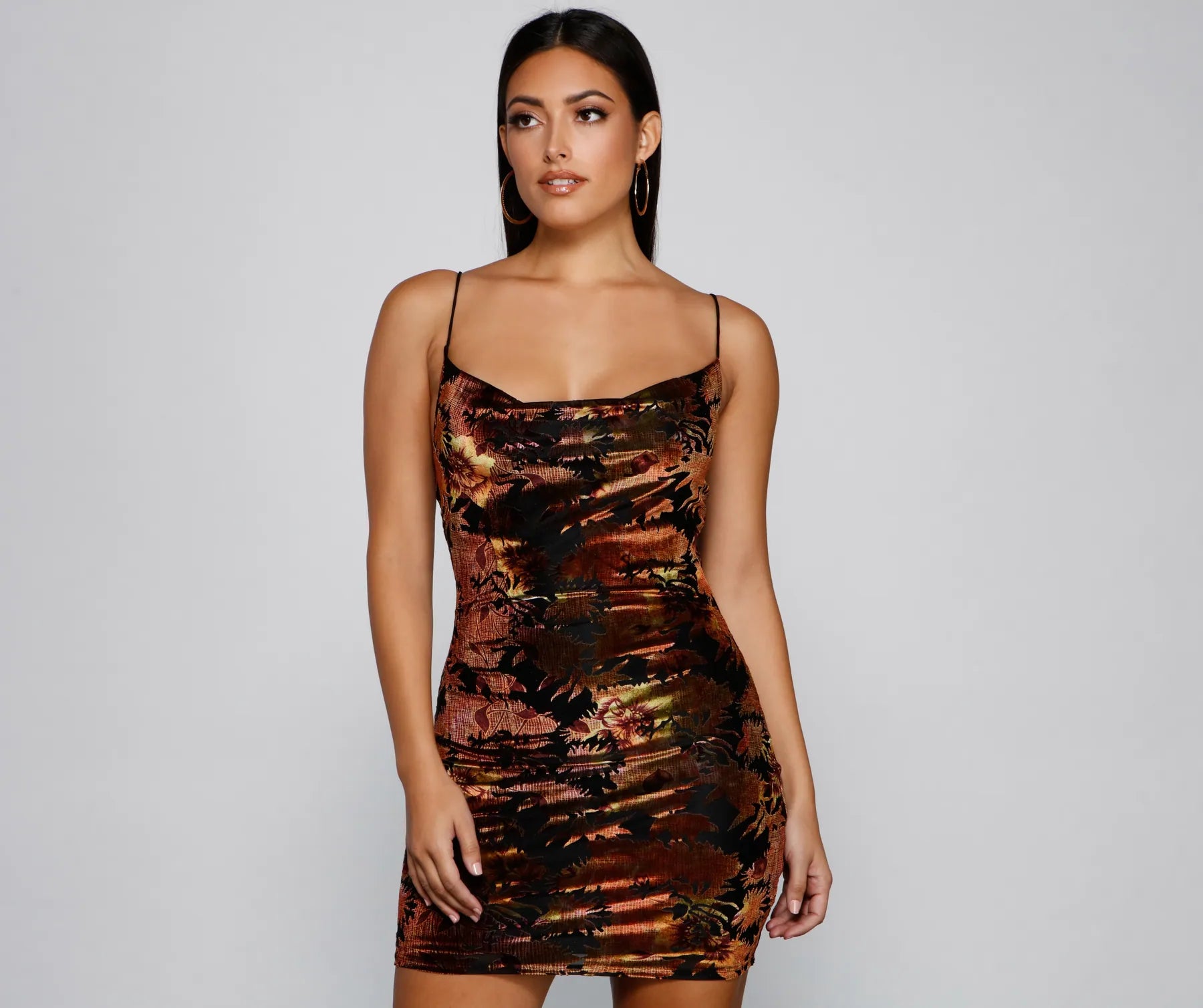 "Exclusive Discount: 30% Off All Women's Dresses for a Limited Period"Falling For You Velvet Burnout Mini Dress "Exclusive Discount: 30% Off All Women's Dresses for a Limited Period"Falling For You Velvet Burnout Mini Dress