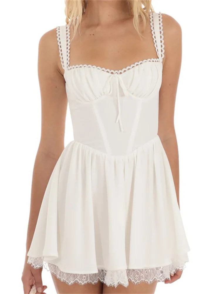 "Designer - inspired women's evening dresses"FashionSierra - High Waist Slim A-Line Mini Dress "Designer - inspired women's evening dresses"FashionSierra - High Waist Slim A-Line Mini Dress