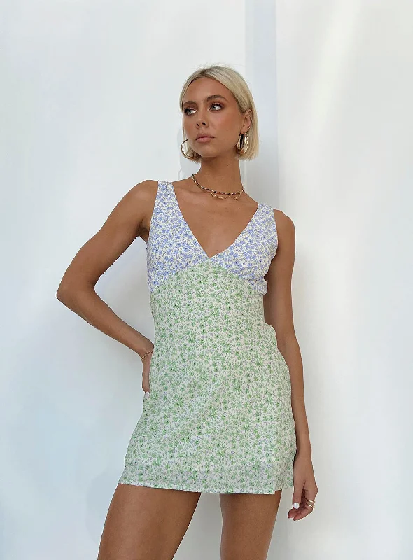 "Striped dresses for women with a classic touch"Nellie Mini Dress Two Tone Multi