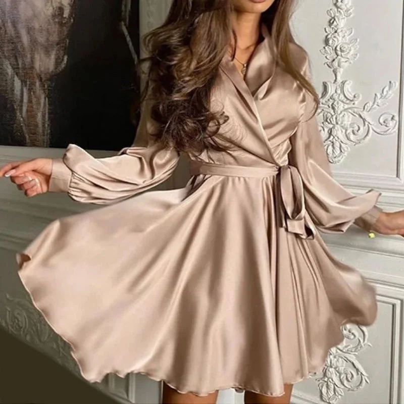 "Smart casual dresses for women for work - to - weekend transitions"Special Event Satin Mini Dress