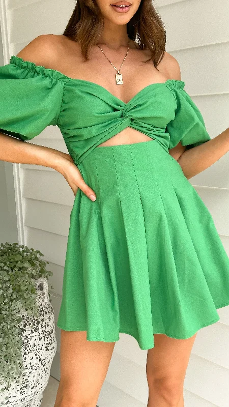 "Flash Sale: Grab Your Favorite Women's Dresses at Unbeatable Prices!"Stelle Mini Dress - Green "Flash Sale: Grab Your Favorite Women's Dresses at Unbeatable Prices!"Stelle Mini Dress - Green