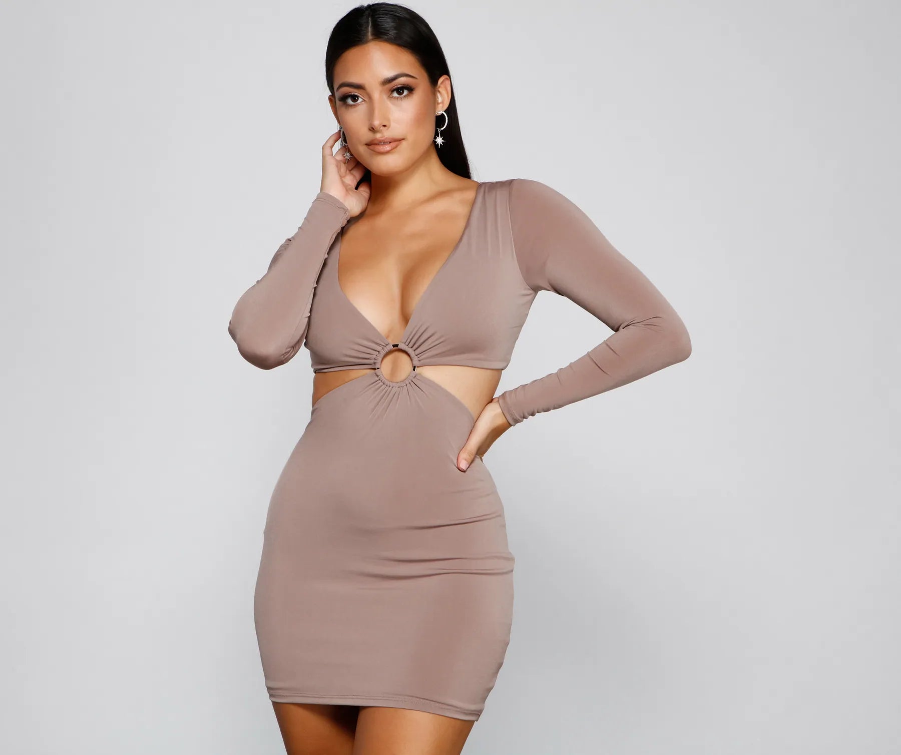 "Lace dresses for women for a romantic and elegant look"Strike A Pose Cutout Bodycon "Lace dresses for women for a romantic and elegant look"Strike A Pose Cutout Bodycon