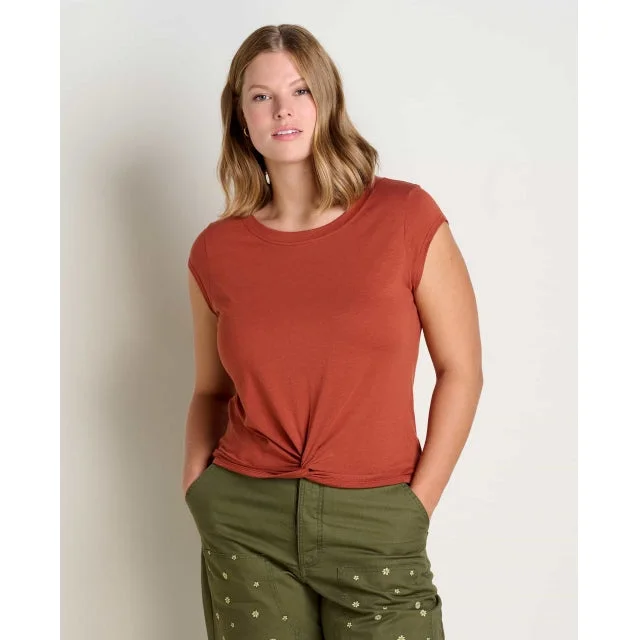 Fuzzy women's T - shirt with a hoodWomen's Anza SS Shirt