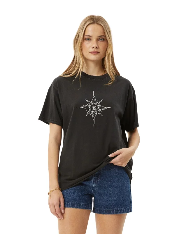 Women's T - shirt with a sequined collarSunny Oversized Recycled Tee