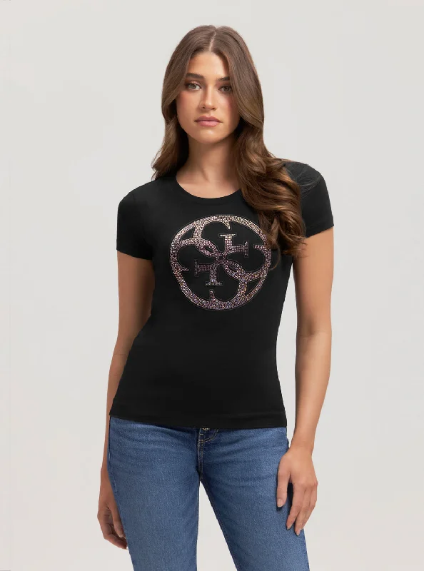 Women's T - shirt with a cut - out detailEco Black 4G Logo T-Shirt