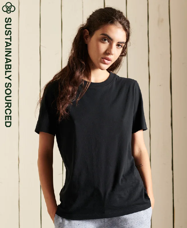 Women's T - shirt with a burnout patternEssential T Shirt | Black