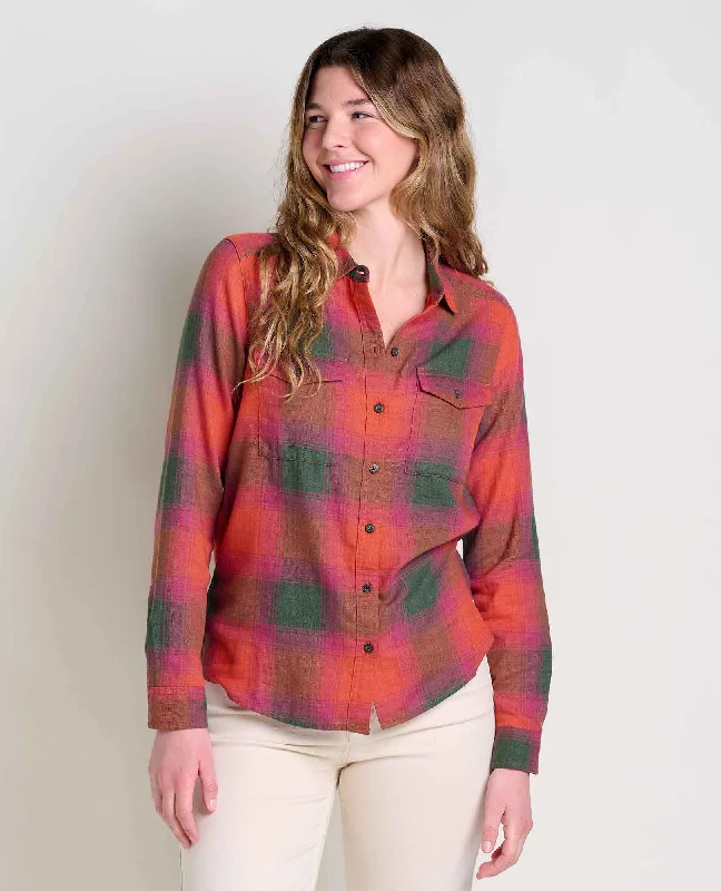 Women's T - shirt with a beaded - embroidery detailRe-Form Flannel Shirt