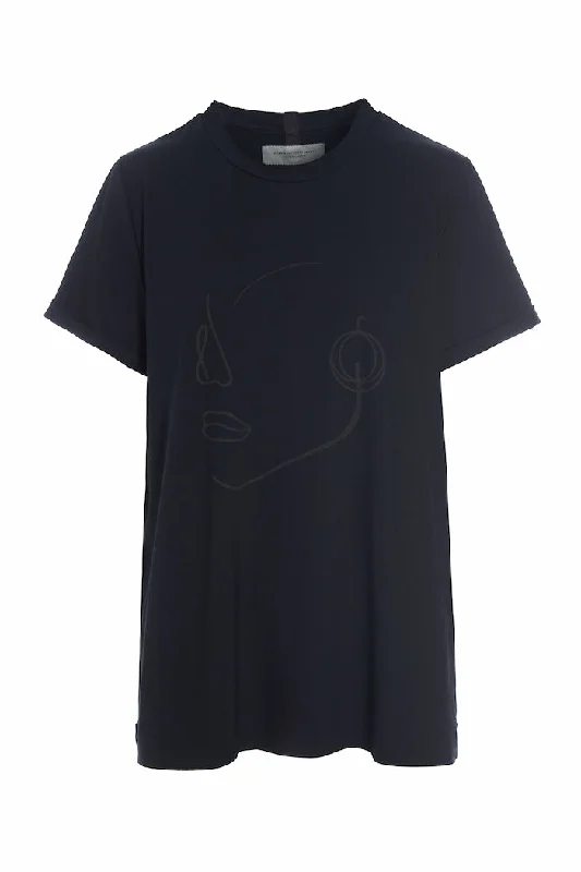Open - work women's T - shirt with a lace - like patternT-SHIRT FACE IT - 96089 - BLACK Open - work women's T - shirt with a lace - like patternT-SHIRT FACE IT - 96089 - BLACK
