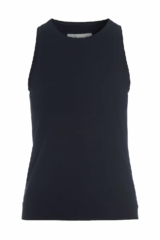 Women's T - shirt with a dropped - shoulder and wide - sleeve designTANK TOP - 96087 - BLACK Women's T - shirt with a dropped - shoulder and wide - sleeve designTANK TOP - 96087 - BLACK