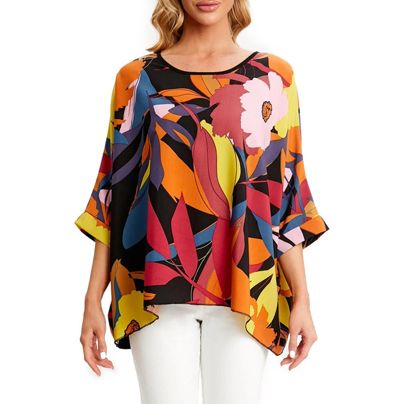 Women's T - shirt with a burnout patternWomen's Chiffon Printed Blouse Fashion Designer T-Shirts (Plus Size) Women's T - shirt with a burnout patternWomen's Chiffon Printed Blouse Fashion Designer T-Shirts (Plus Size)