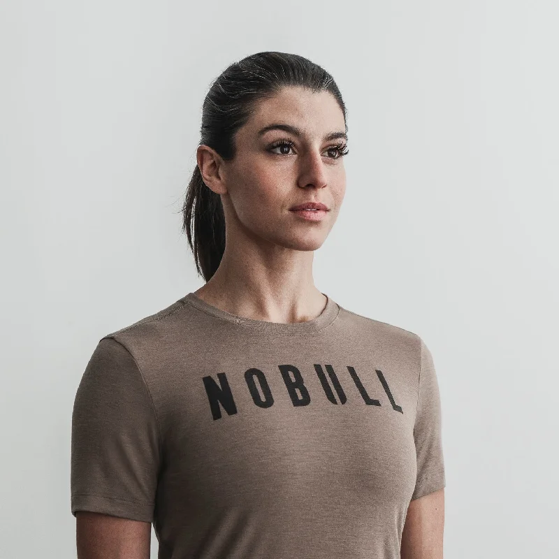 Women's T - shirt with a burnout floral patternWomen's NOBULL Tee