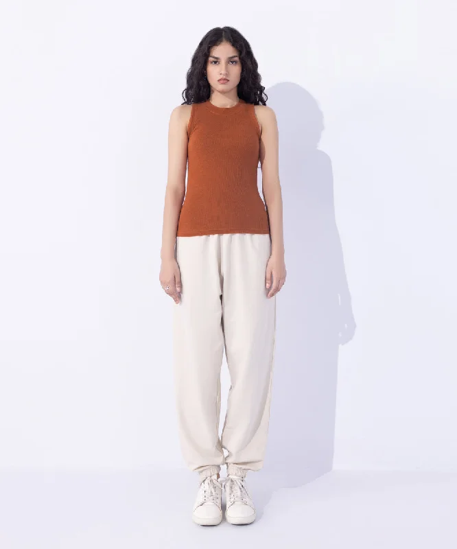 Women's T - shirt with a patch pocketRibbed Vest